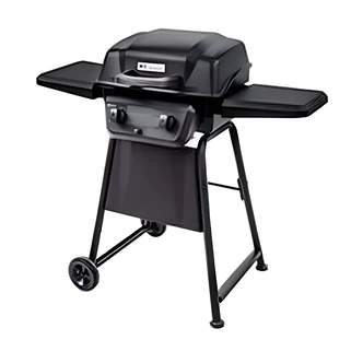 Char-Broil Classic 2 Burner Gas Grill, 20,000 BTU, 280 Sq In Cooking Space, Porcelain Coated Grates, Black