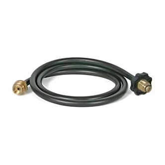 Camco BBQ Adapter Hose, 60 in, Male P.O.L x 1-20 Throwaway Cylinder Thread, For Gas Grills, Propane Bottle Connector