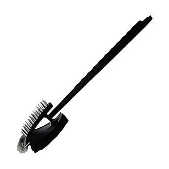21st Century Scrubbing Brush, 3-In-1, Spiral Brush, Stainless Steel Bristles, Grill Rail Cleaner, 7" W x 21.5" D x 5" H
