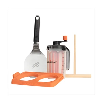 Blackstone Breakfast Kit, 4-Piece, Round Spatula, Batter Mixer, Crepe Spreader, Egg Ring Tray
