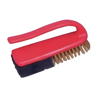 Birdwell Cleaning Products Dynamic Duo BBQ Grill Brush, Polypropylene Handle, Brass Bristles, Nylon Fiber Scrubbing Pad