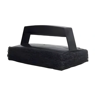 21st Century Grid Scrubber, Black, Plastic Handle, Dishwasher Safe, 5 1/4 in x 3 1/4 in