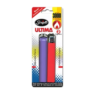 Calico Scripto Ultima Lighters, Polycarbonate, 12/CS