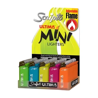Calico Scripto Ultima Mini Pocket Lighter, Polycarbonate, 50/CS
