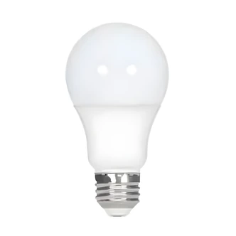 Satco LED Bulb, A19, 5.5W, Frosted, Natural Light, Dimmable, E26 Base, 510 Lumen, 5000K, 80 CRI