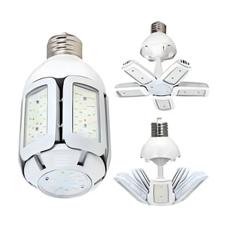 Satco Hi-Pro LED Fixture, 60W, 5000K, 100-277V, Mogul Extended Base, White Finish, Non-Dimmable
