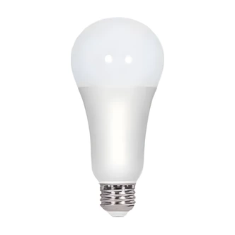 Satco LED Bulb, A21, Frosted Warm White, E26 Base, Dimmable, 1600 Lumen, 6/PK
