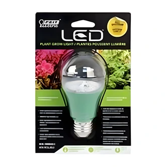 Feit Electric A19 Grow Light Bulb, LED, 4.5" H x 2.25" D, Blue To Red Spectrum