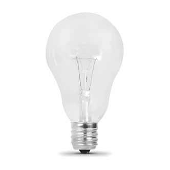 Feit Electric A15 Incandescent Ceiling Fan Bulb, 40 W, Dimmable, Clear, E17 Base, 2/PK