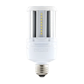 Satco LED Corncob Light, 18W, 80 CRI, 5000K, Medium Base, Non-Dimmable, Ballast Bypass