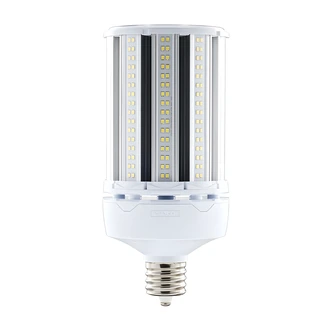 Satco LED Corncob Light, HID Replacement, 120W, 5000K, Extended Mogul Base, Non-Dimmable, 35,000 Hr, Type B Ballast Bypass