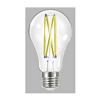 Satco A19 LED Bulb, 12.5W, 5000K, Clear, Dimmable, E26, 90 CRI