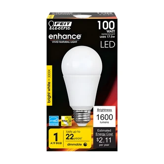 Feit Electric 16W Globe LED Bulb, Soft White, Dimmable, 100W Equivalent, Indoor/Outdoor
