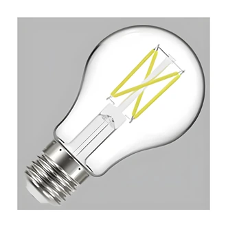 Satco A19 LED Filament Bulb, 5W, Dimmable, 90 CRI, E26, 2700K, Enclosed Fixture Rated, 120V