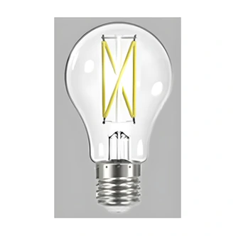 Satco A19 LED Bulb, Dimmable, Clear, 5000K, E26, 8 W, 90 CRI