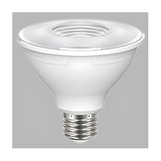 Satco PAR30S LED Bulb, Dimmable, 8.5 W, 3000K Soft White, 700 Lumens, 90 CRI, Clear Finish