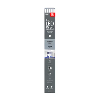 Feit Electric 4 ft T8 LED Linear Tube, 18W, 4000K Cool White, G13 Base, Direct Replacement, 10/PK