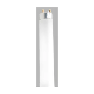 Satco T8 Fluorescent Tube, 18 W, 24 in, Cool White, 4100K, Medium Bi Pin, 1200 Lumens, 25/CS