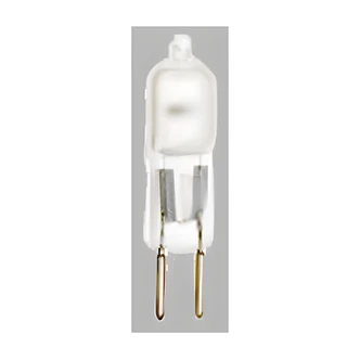 Satco Halogen Light Bulb, T3, Frosted, 10W, G4 Bi-Pin, 12V, 2000 Hr, 108 Lumens
