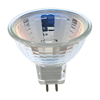 Satco Halogen Bulb, MR16, 20W, 12V, BAB, 2-Pin Round Base, Carded
