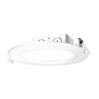 Satco LED Direct Wire Downlight, 5-6 in, Edge Lit, 11.6W, 3000K, 120V, Dimmable, Frosted, Soft White