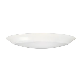 Satco LED Disk Light, Flush Mount, 10 in, White, Frosted Shade, Dimmable, 1100-1200 Lm, 2700K-5000K