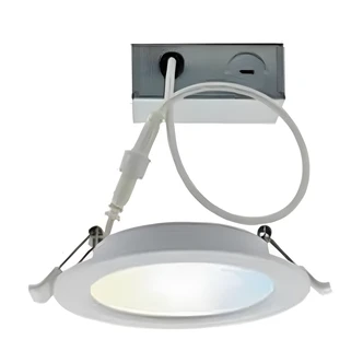 Satco Starfish Smart LED Direct Wire Downlight, Wi-Fi, Tunable White, 4 in, Round, Dimmable, Wet Location