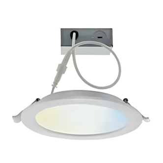 Satco Starfish Smart LED Downlight, 6 in, Round, Tunable White, 120V, 650 Lumens, Dimmable, Wet Location