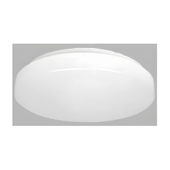 Satco Round LED Flush Mount, Dimmable, Color Quick CCT Selectable, Frosted White Acrylic Lens, 11 in, Damp Rated