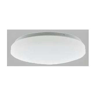 Satco LED Flush Mount Light, Round, 14 in, Frosted White Acrylic Lens, CCT Selectable, Dimmable, Damp Rated