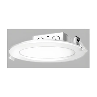 Satco Recessed LED Downlight, 5-6 in, Edge-Lit, Direct Wire, Dimmable, 2700K, Damp Rated