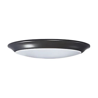 Satco LED Disk Light, Color Quick, Wet Location, Closet Rated, 9.49 in, White, 50,000 Hours