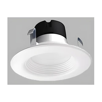Satco LED Downlight Retrofit, 4 In, Adjustable CCT, Aluminum, Wet Rated, 90 Beam Angle, White