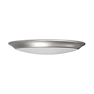 Satco LED Disk Light, 7 in, Bronze Finish, Color Quick, Wet Location Rated, Closet Rated, 50,000 Hr