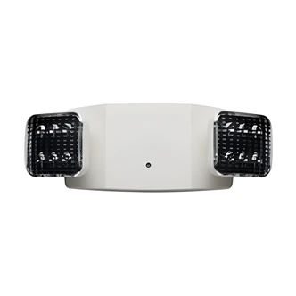 Satco NUVO LED Emergency Light, Dual Head, Adjustable, Ceiling/Wall Mount, Battery Backup, ABS Housing