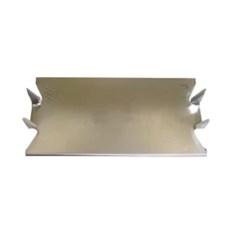 Braxton Harris Stud Protector Plate, 18 Gauge, Galvanized Steel, 8.5" W x 8.5" D x 4.5" H