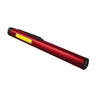 GoGreen Power LUMI Flashlight, Rechargeable, 150 Lumens, Red, USB-C Charging Cord, Magnetic Strip, 3 Modes, Worklight, Strobe, UV
