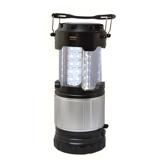 GoGreen Power Solar Rechargeable Lantern, COB LED, 360-Degree Output, USB Charging, 5 x 4.5 x 9 in