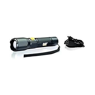 CAT Focusing LED Flashlight, Aluminum, Rechargeable, 420 Lumen