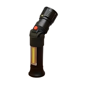 GoGreen Power Flashlight, Multiple Focus, 300 Lumen, Magnetic Bottom, 4 AAA Batteries, 6/CS