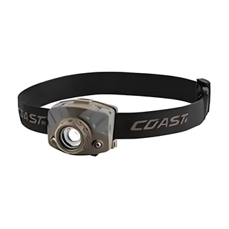 Coast FL68 Headlamp, LED, White/Green/Red, Wide Angle Flood Beam, IPX4 Weatherproof, Impact Resistant