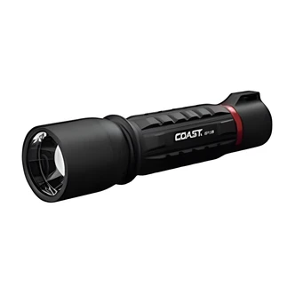 Coast XP Professional Series Rechargeable LED Flashlight, Dual Power, 2100 Lumens, IP54, Slide Focus, Black