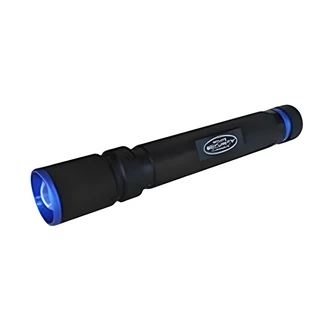 Police Security Pentacle Flashlight, 500 Lumens, Slide Focus, 115 m Beam Distance, 2AA Batteries Included