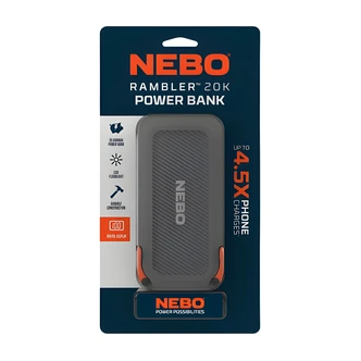 Alliance Consumer Group Power Bank, 20000 Mah, 2-Device Charging, Integrated Cob Light