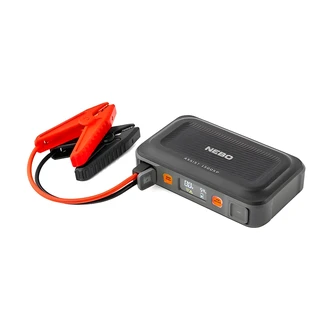 NEBO Assist 1500XP Jump Starter, 1500 Peak Amps, 44.4Wh Power Bank, Integrated Floodlight, Microfiber Storage Bag