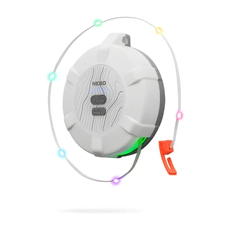 Nebo LUNA 400+, LED Lantern, Rechargeable, 400 Lumen, Multicolor String Light, USB-C, IPX4, 26 ft