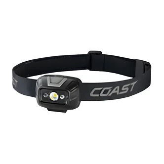Coast FL20R Rechargeable Headlamp, Dual Color LEDs, Wide Angle Flood Beam, IP54, Dual Power