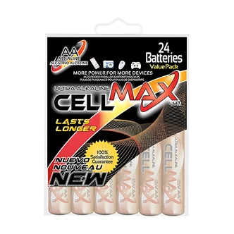 CellMax AA Ultra Alkaline Batteries, 24/CT