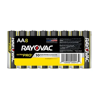 Rayovac Ultra Pro AA Alkaline Batteries, 10 Year Shelf Life