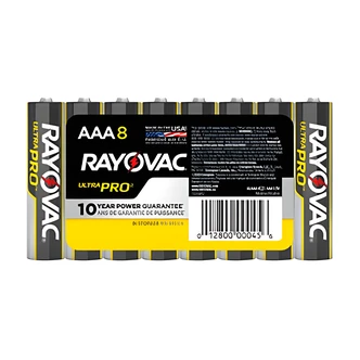 Rayovac Ultra Pro AAA Alkaline Batteries, 4/PK, 10 Year Shelf Life